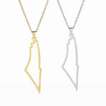 Load image into Gallery viewer, فلسطين Map Necklaces - Gold Plated Stainless Steel