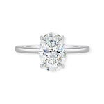 Load image into Gallery viewer, Oval Solitaire Ring