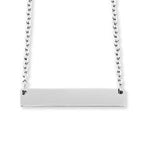 Load image into Gallery viewer, Custom Engraved Horizontal Bar Necklace