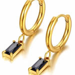 Load image into Gallery viewer, Aleena - Drop Huggie Earrings