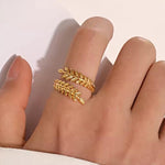 Load image into Gallery viewer, Leaf Wrap Adjustable Ring
