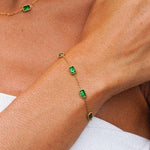 Load image into Gallery viewer, Ania Green Gemstone Bracelet