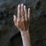 Load image into Gallery viewer, Ana Crystal Chain Bracelet - 18k Gold Plated - Stainless Steel