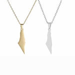 Load image into Gallery viewer, فلسطين Map Necklaces - Gold Plated Stainless Steel