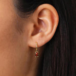 Load image into Gallery viewer, Aleena - Drop Huggie Earrings