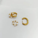 Load image into Gallery viewer, Almar Pearl Hoops