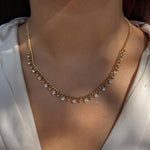 Load image into Gallery viewer, Crystal Beaded Chain Necklace