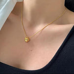 Load image into Gallery viewer, Custom Engraved Puffy Heart Necklace