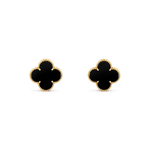 Load image into Gallery viewer, Black Clover Stud Earrings