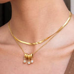 Load image into Gallery viewer, Freya Gemstone Loop Necklace