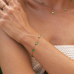 Load image into Gallery viewer, Ania Green Gemstone Bracelet