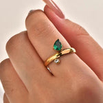 Load image into Gallery viewer, Verde Drop Ring