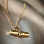 Load image into Gallery viewer, Sabr & Shukr | Patience & Gratitude | T-bar necklace