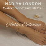 Load image into Gallery viewer, Hadiya London Anklets- Waterproof & Tarnish-Free - Adjustable Length 21cm-26cm