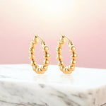 Load image into Gallery viewer, Hala Beaded Hoop Earrings