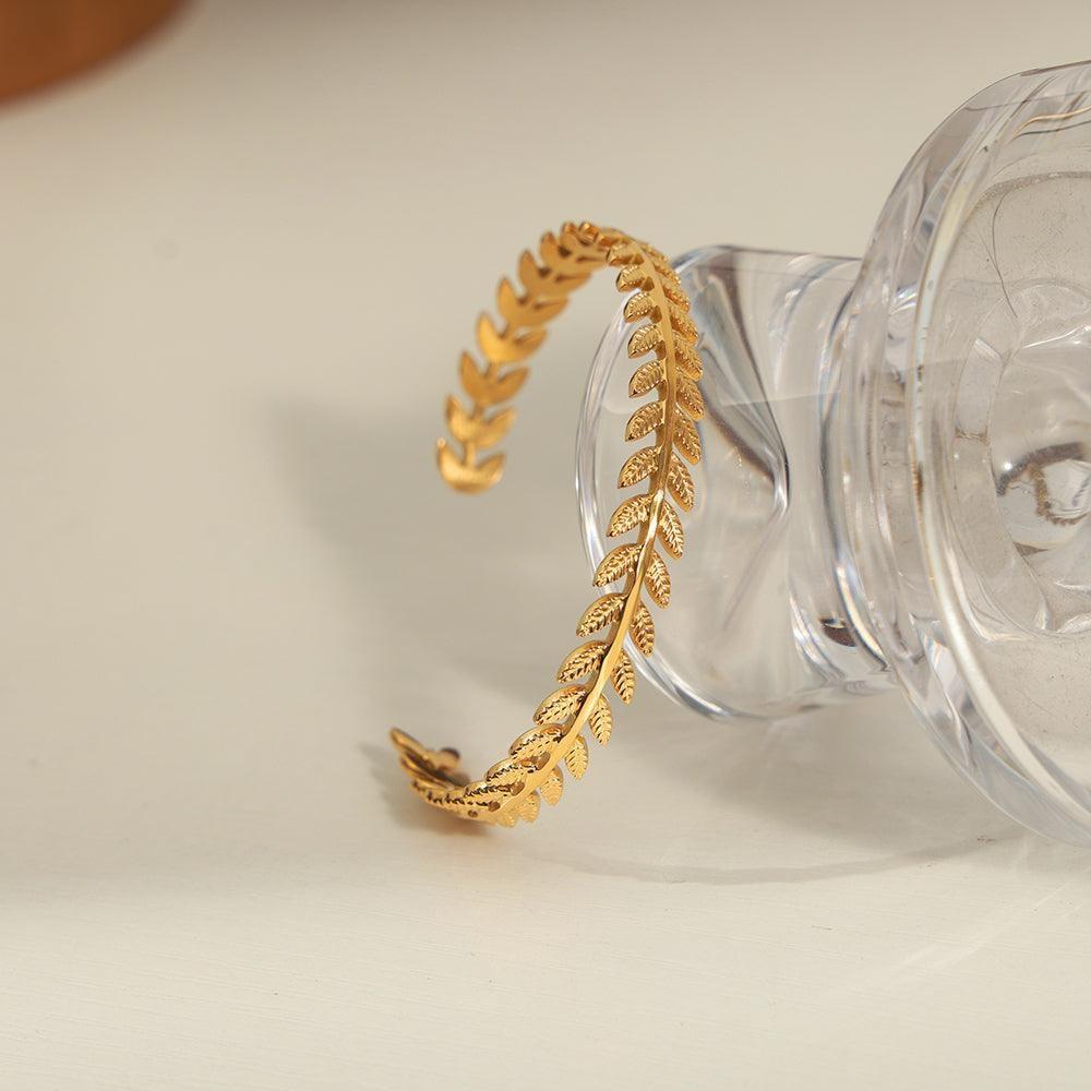 Olive Branch Cuff Bangle