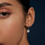 Load image into Gallery viewer, Kira Drop Huggie Hoops
