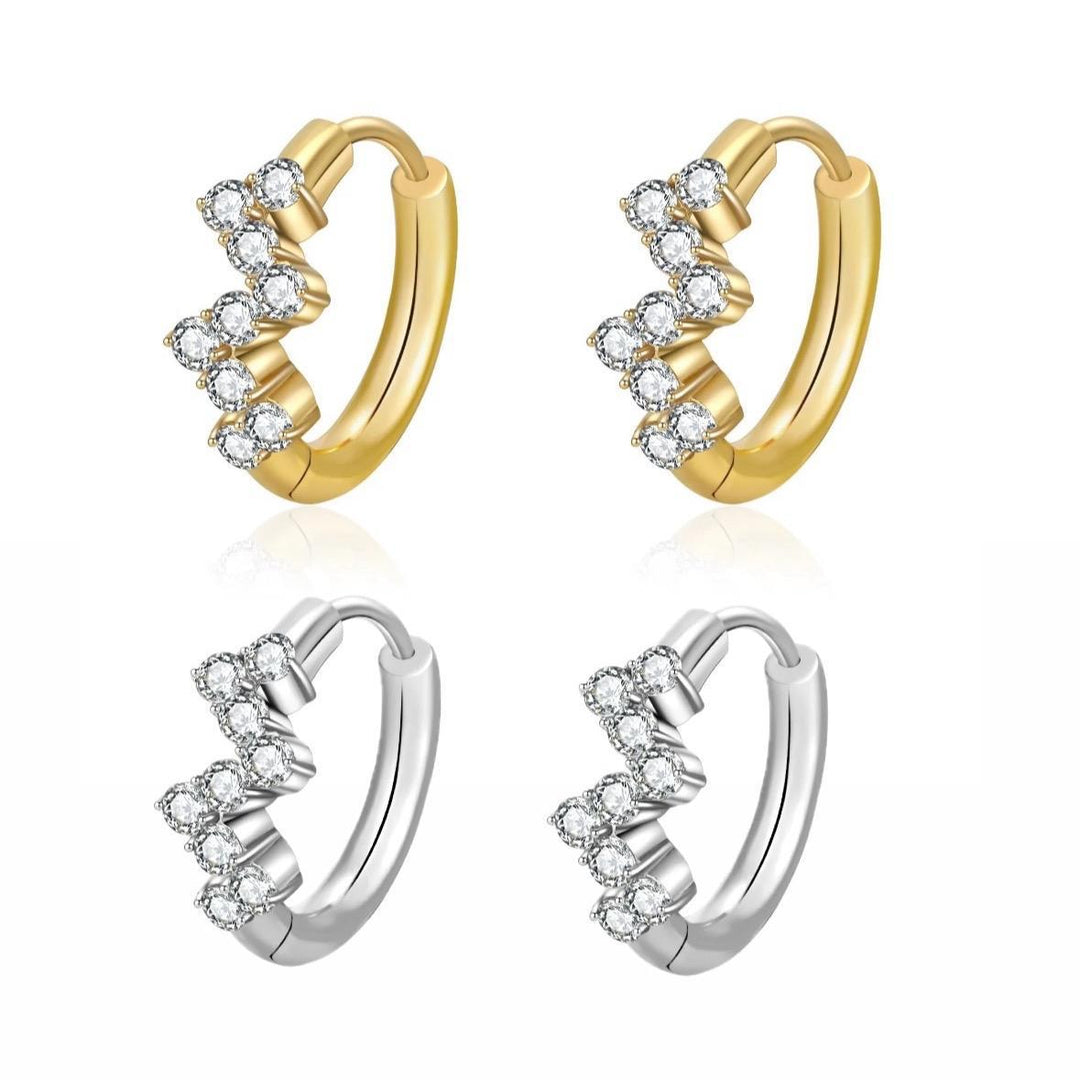 Cluster Huggie Hoops