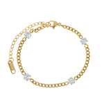 Load image into Gallery viewer, Ana Crystal Chain Bracelet - 18k Gold Plated - Stainless Steel
