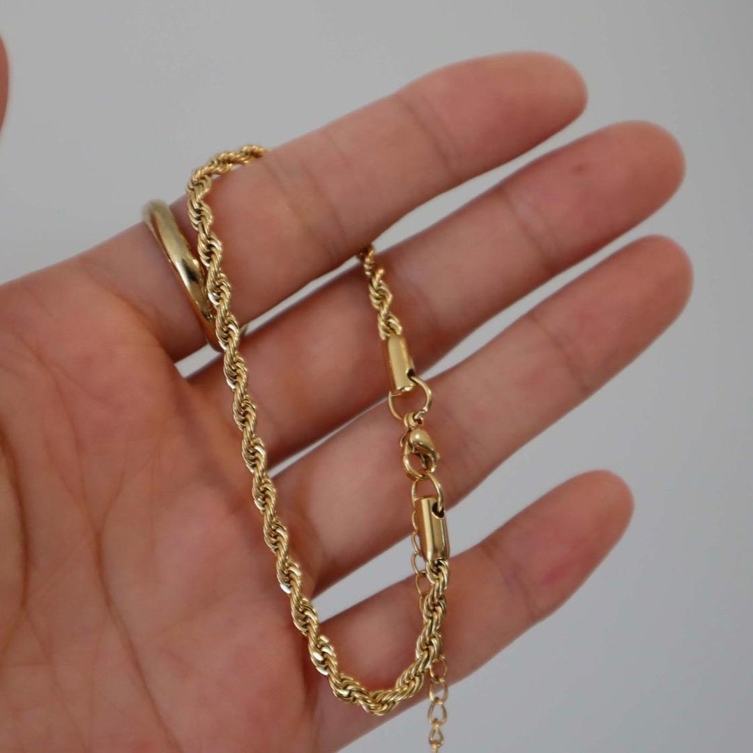 Twisted Rope Chain Bracelet