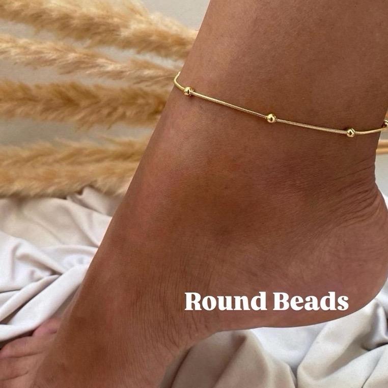 Hadiya London Anklets- Waterproof & Tarnish-Free - Adjustable Length 21cm-26cm