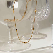 Oval Beaded Necklace