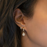 Load image into Gallery viewer, Sienna Drop Huggie Hoops

