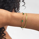 Load image into Gallery viewer, Ania Green Gemstone Bracelet