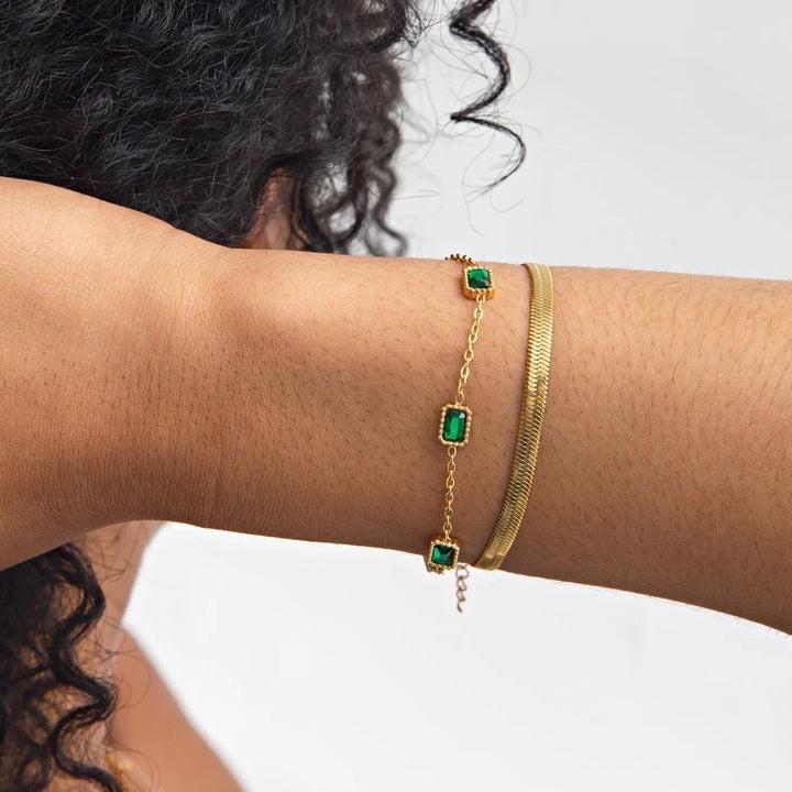 Ania Green Gemstone Bracelet
