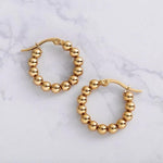 Load image into Gallery viewer, Hala Beaded Hoop Earrings