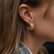 Nahla Textured Hoops