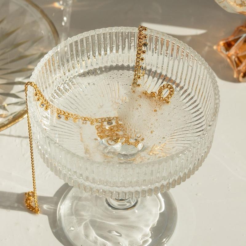 Crystal Beaded Chain Necklace