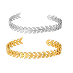 Load image into Gallery viewer, Olive Branch Cuff Bangle