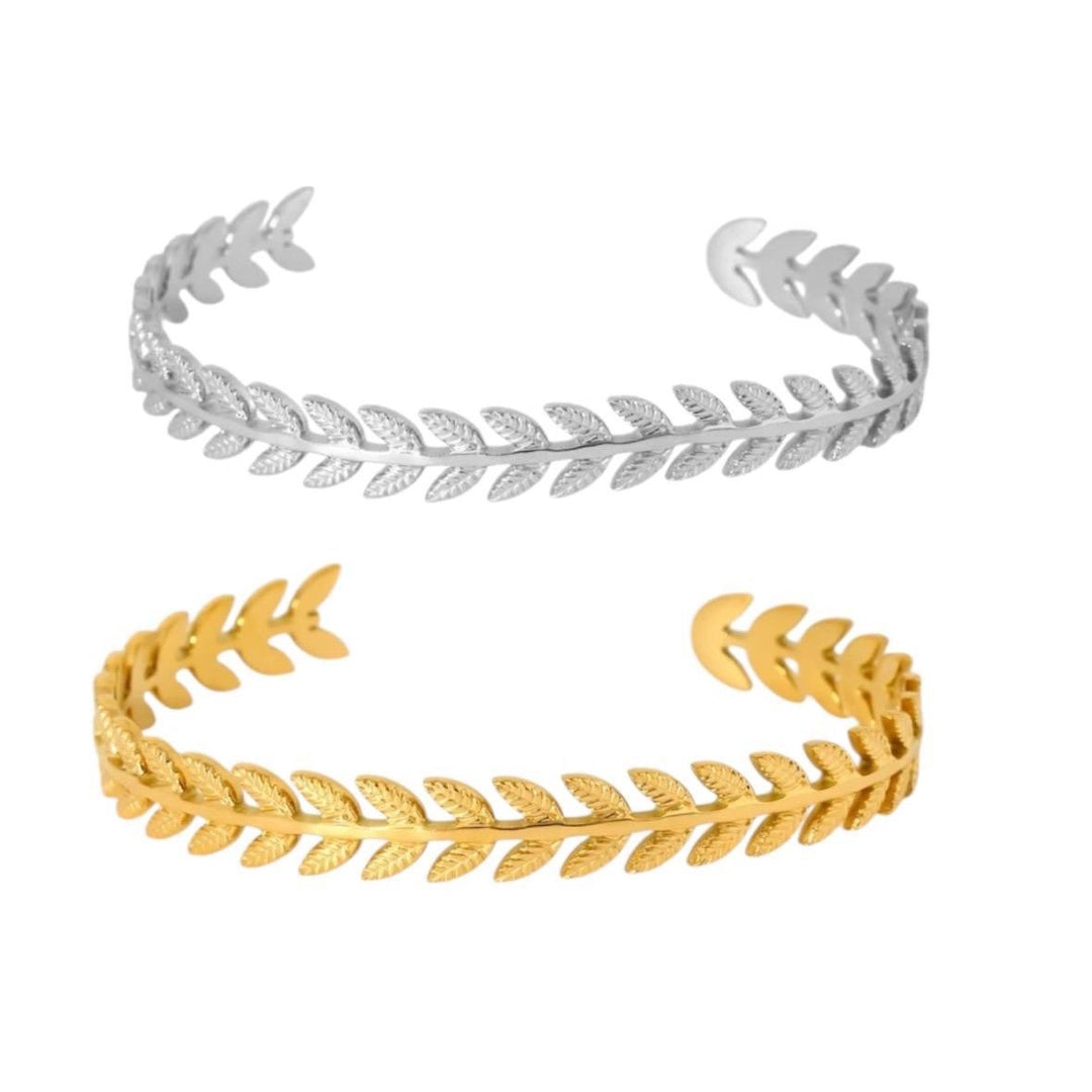 Olive Branch Cuff Bangle