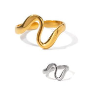 Wave Adjustable Ring