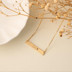 Load image into Gallery viewer, Custom Engraved Horizontal Bar Necklace