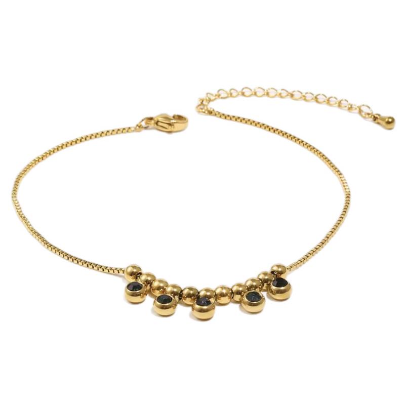 Hadiya London Anklets- Waterproof & Tarnish-Free - Adjustable Length 21cm-26cm