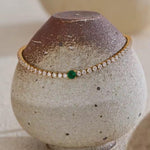 Load image into Gallery viewer, Emerald Touch Tennis Bracelet