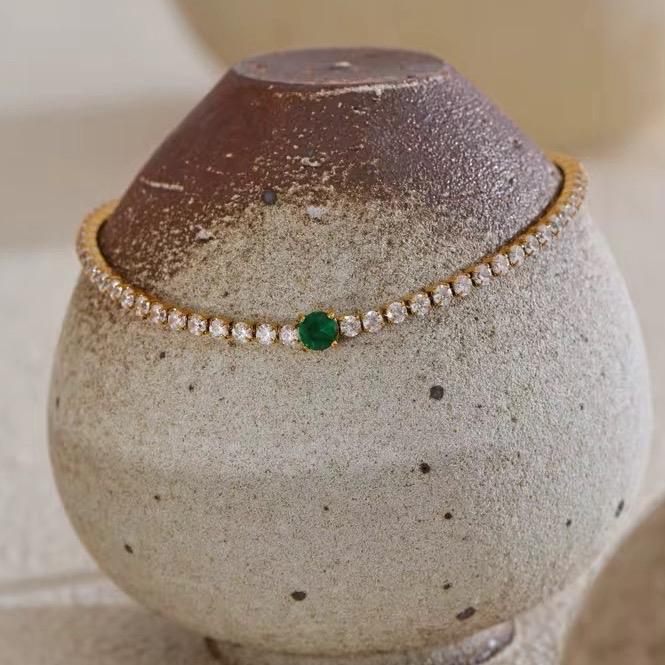 Emerald Touch Tennis Bracelet