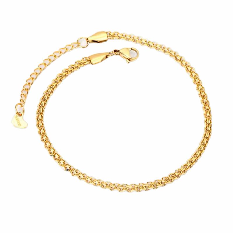 Hadiya London Anklets- Waterproof & Tarnish-Free - Adjustable Length 21cm-26cm