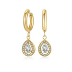 Load image into Gallery viewer, Sienna Drop Huggie Hoops

