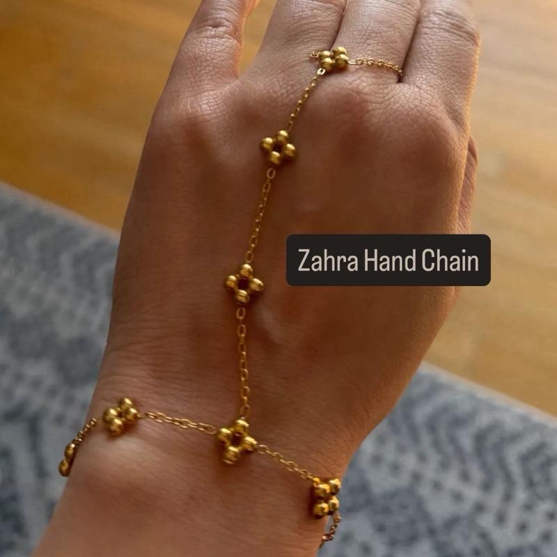 Hadiya London Hand Chains - Waterproof & Tarnish-Free- Adjustable