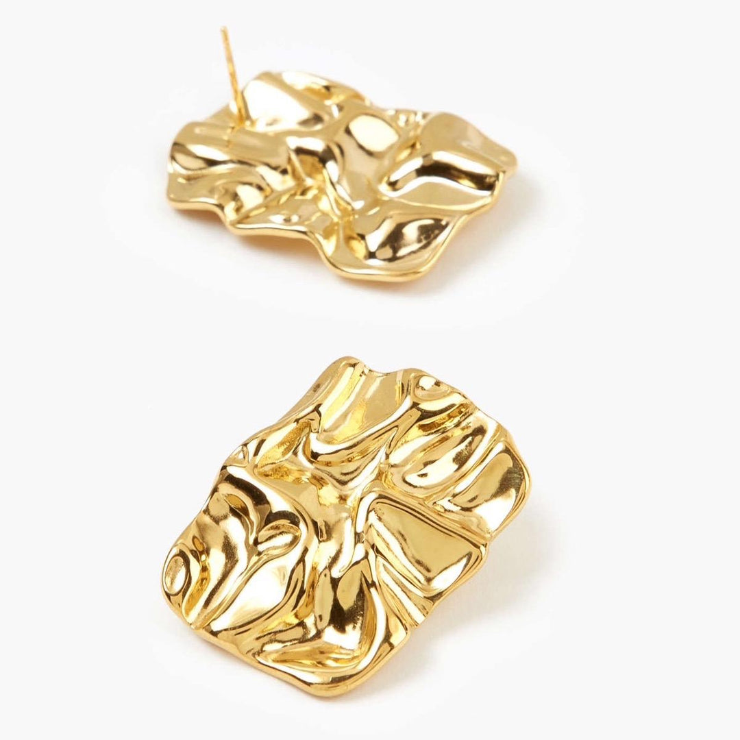 Textured Statement Stud Earrings