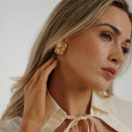 Load image into Gallery viewer, Textured Statement Stud Earrings