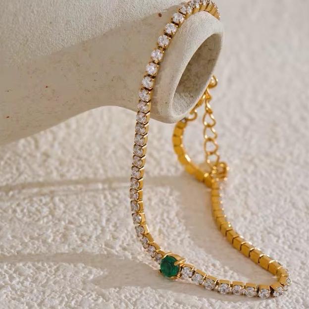 Emerald Touch Tennis Bracelet