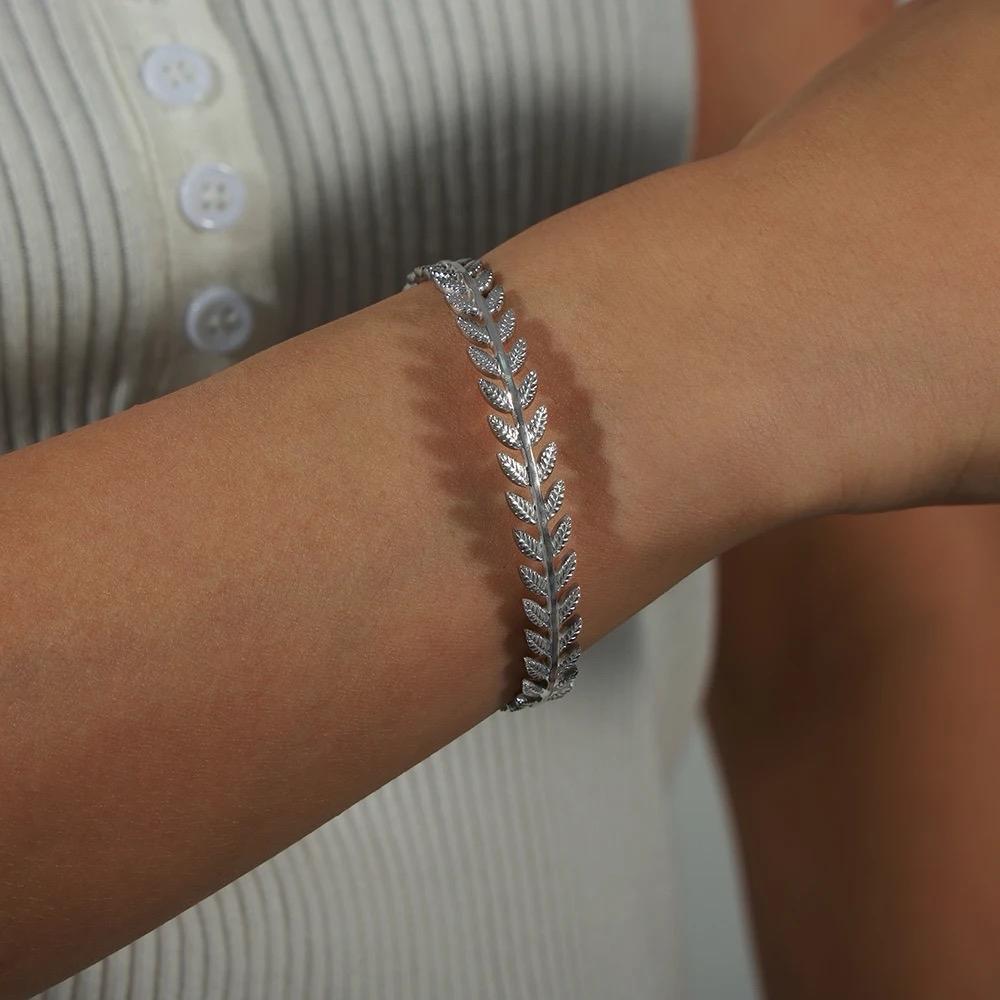 Olive Branch Cuff Bangle