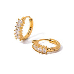 Load image into Gallery viewer, Manal Huggie Hoops