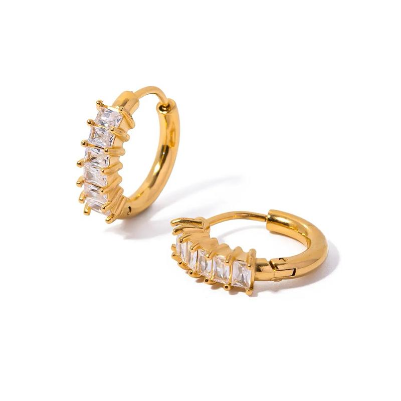 Manal Huggie Hoops