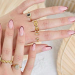 Load image into Gallery viewer, Chunky Link Chain Adjustable Ring