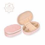 Load image into Gallery viewer, HADIYA LONDON - Velvet Oval Jewellery Box